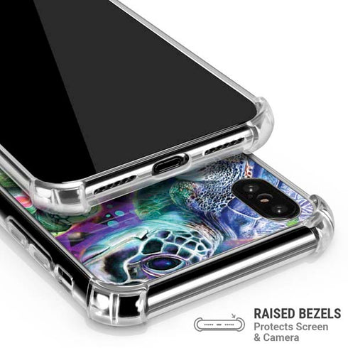 Rainbow Sea Turtles by Sheena Pike iPhone XS Max Clear Case